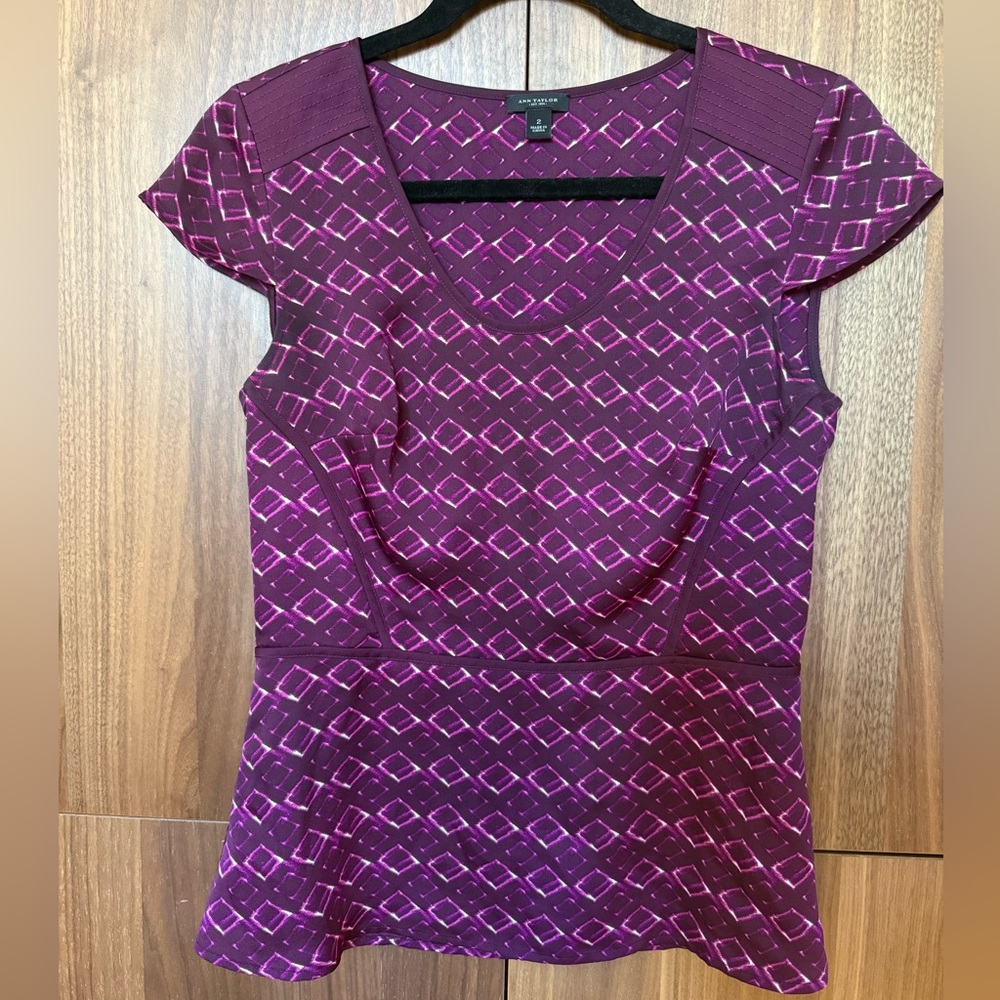 Ann Taylor peplum blouse